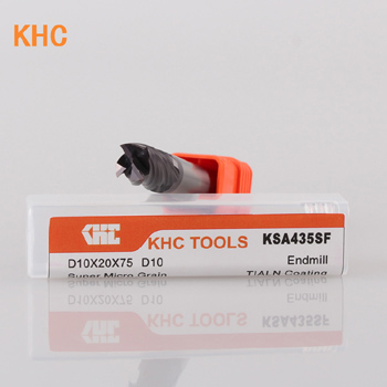 KHC有专门的铣304不锈钢铣刀，工件铣出来光洁度好